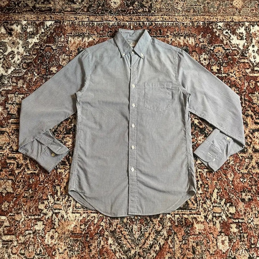 J.Crew - Blue/White Checkered Button Up